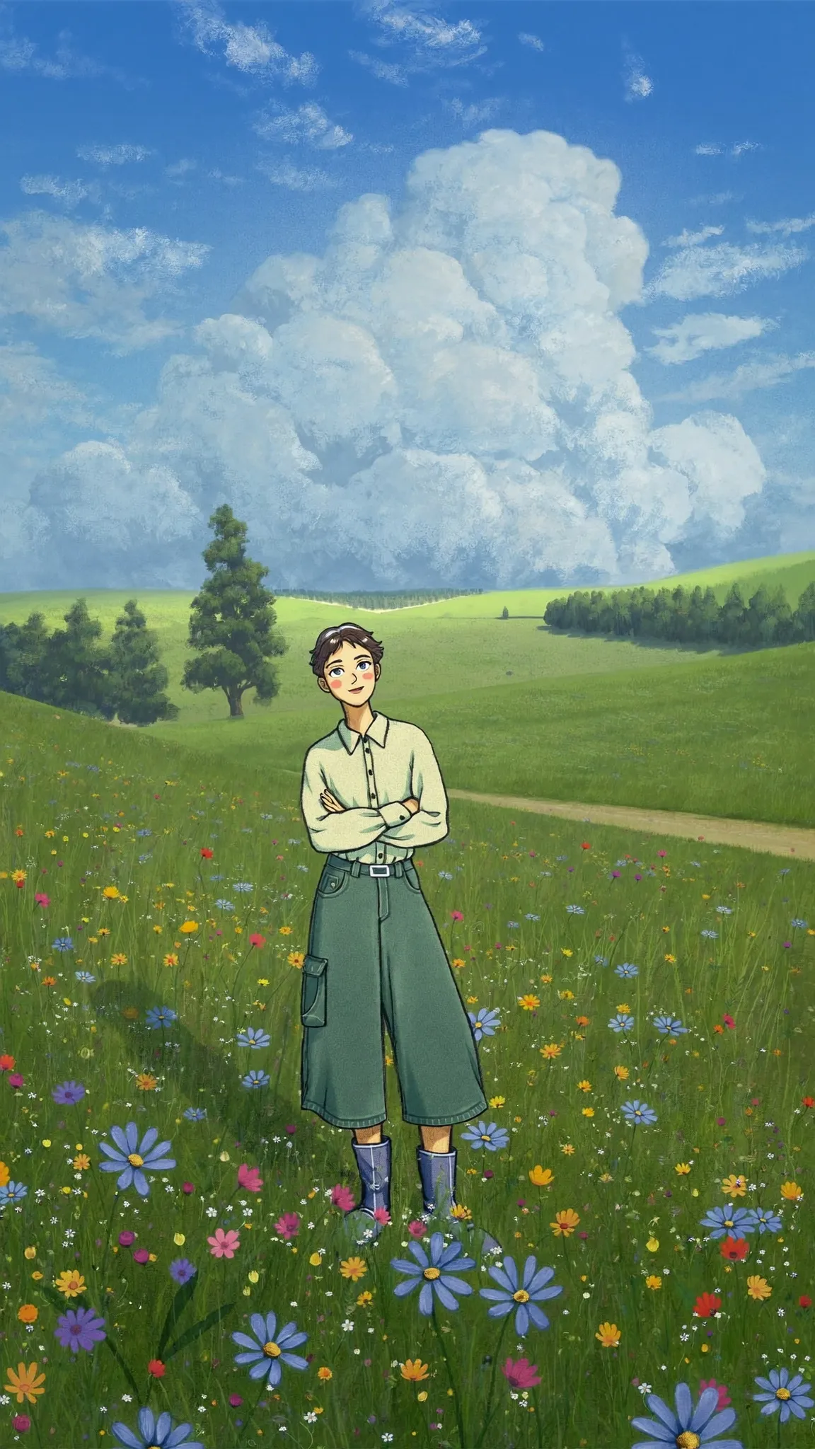 Painterly Anime World — DittoPix template